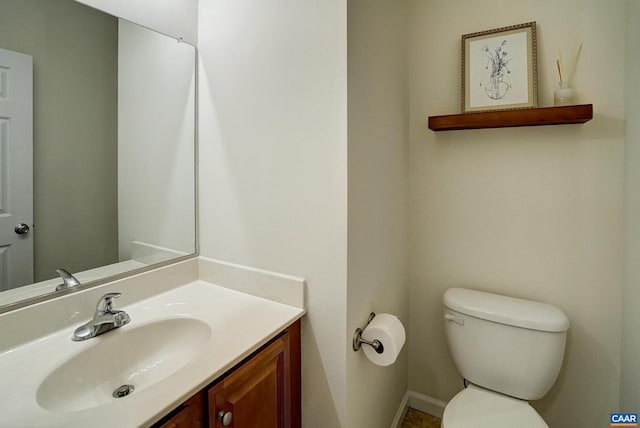 332 Overview St, Waynesboro, VA 22980 - bathroom featuring toilet, vanity, and baseboards