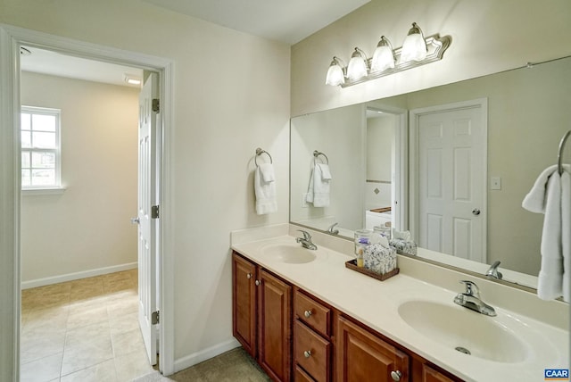 332 Overview St, Waynesboro, VA 22980 - full bathroom featuring double vanity and baseboards