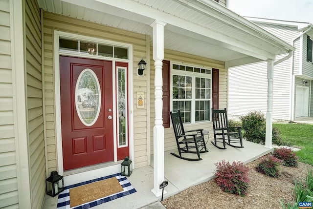 332 Overview St, Waynesboro, VA 22980 - entrance to property featuring a porch and a garage