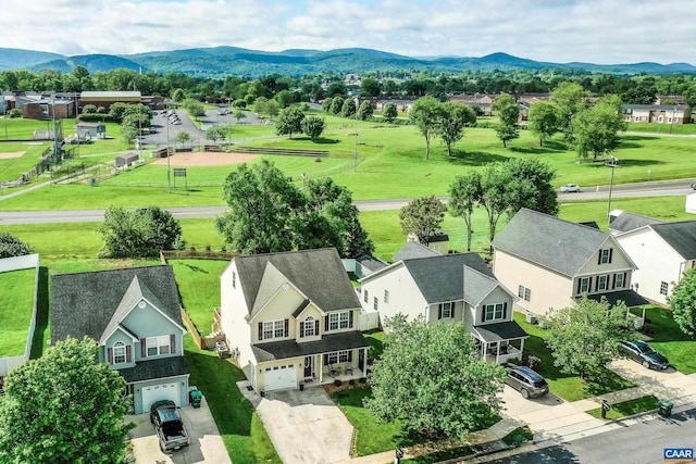 332 Overview St, Waynesboro, VA 22980 - aerial view of residential area with a mountain backdrop