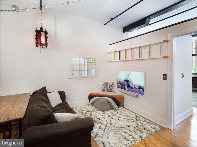 200 Lincoln Ave Unit 213, Phoenixville, PA 19460 - living area featuring baseboards and wood finished floors