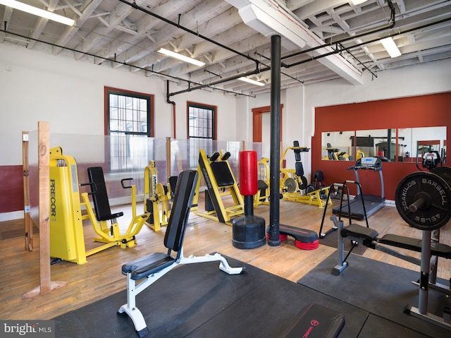 200 Lincoln Ave Unit 213, Phoenixville, PA 19460 - exercise room with wood finished floors