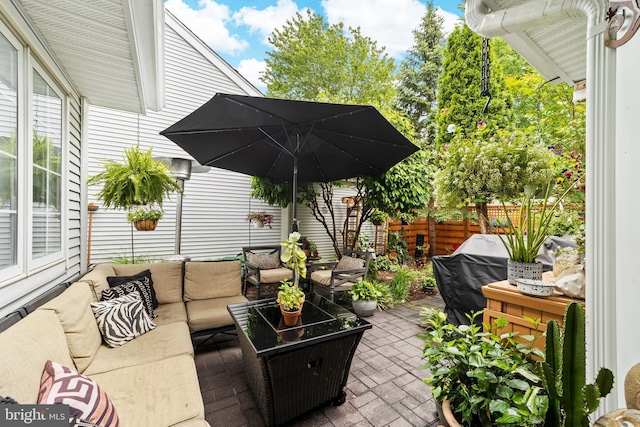 68 Winthrop Rd, Monroe Township, NJ 08831 - view of patio featuring outdoor lounge area