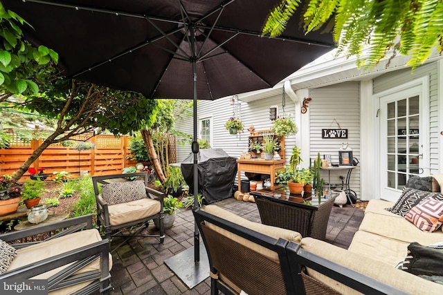 68 Winthrop Rd, Monroe Township, NJ 08831 - view of patio with a grill and outdoor lounge area
