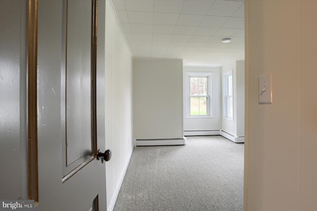 323 Plaza Dr, Palmyra, PA 17078 - corridor featuring carpet and a baseboard radiator