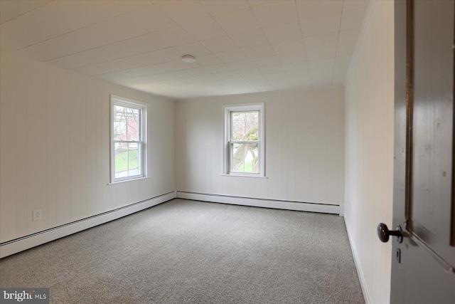 323 Plaza Dr, Palmyra, PA 17078 - carpeted spare room featuring plenty of natural light, a baseboard heating unit, and baseboards