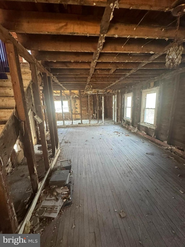 431 2nd St, Harveys Lake, PA 18618 - misc room featuring hardwood / wood-style flooring