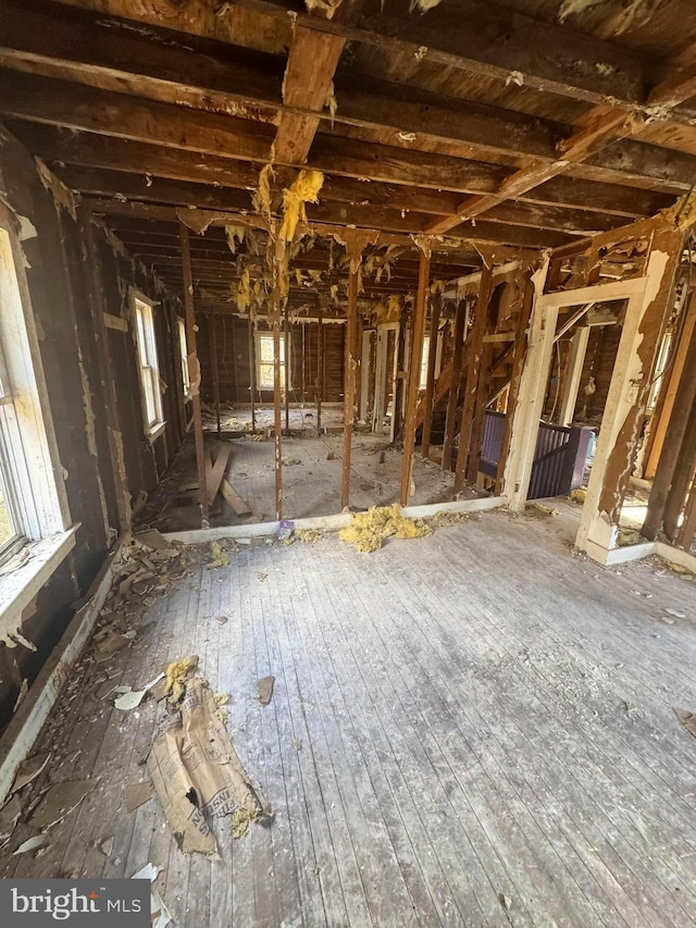 431 2nd St, Harveys Lake, PA 18618 - miscellaneous room featuring hardwood / wood-style floors