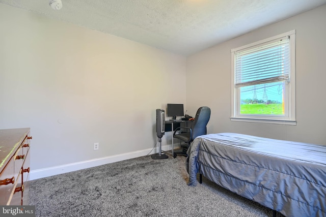 5221 Trumps Mill Rd, Baltimore, MD 21206 - carpeted bedroom featuring a textured ceiling and an office area