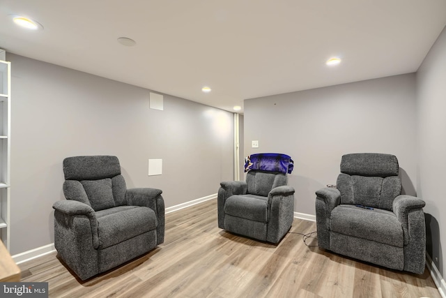5221 Trumps Mill Rd, Baltimore, MD 21206 - living area with wood finished floors and recessed lighting