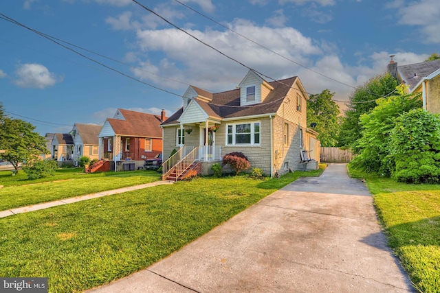 5221 Trumps Mill Rd, Baltimore, MD 21206 - view of front of home featuring concrete driveway and a front lawn