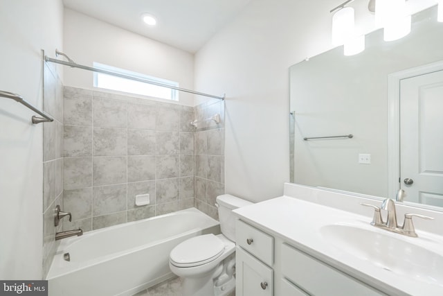 8039 Baxter St, Derwood, MD 20855 - bathroom with toilet, vanity, and shower / washtub combination