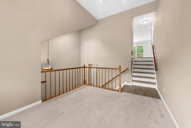 207 Fairfield Ct Unit 207, West Chester, PA 19382 - staircase featuring carpet floors and baseboards
