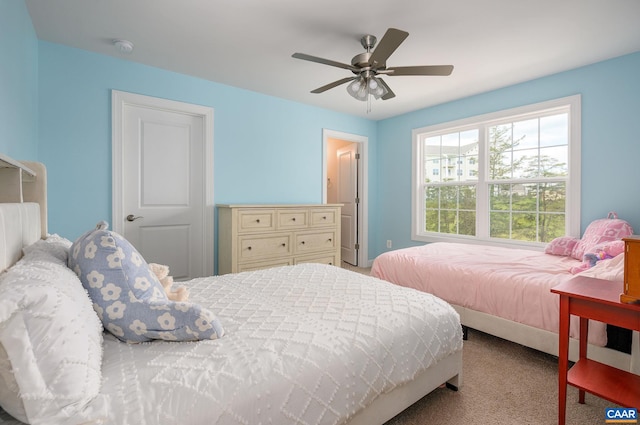 3707 Thicket Run Pl, Charlottesville, VA 22911 - carpeted bedroom featuring ceiling fan