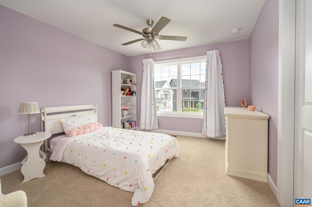 3707 Thicket Run Pl, Charlottesville, VA 22911 - bedroom featuring baseboards, carpet flooring, and ceiling fan