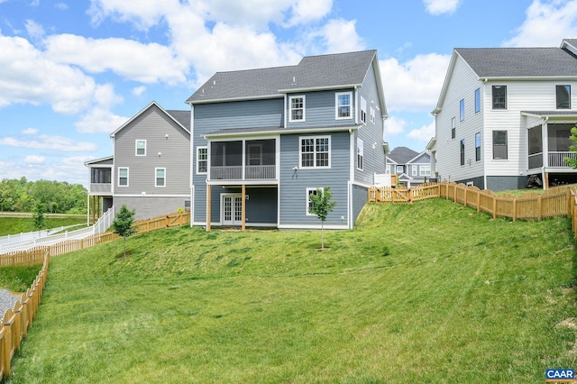3707 Thicket Run Pl, Charlottesville, VA 22911 - back of property with a sunroom