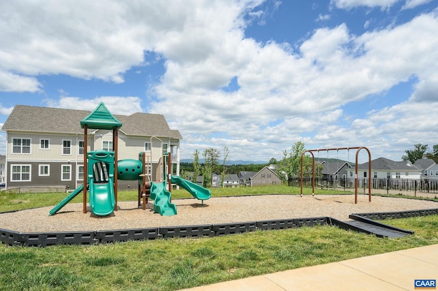 3707 Thicket Run Pl, Charlottesville, VA 22911 - community play area featuring a residential view