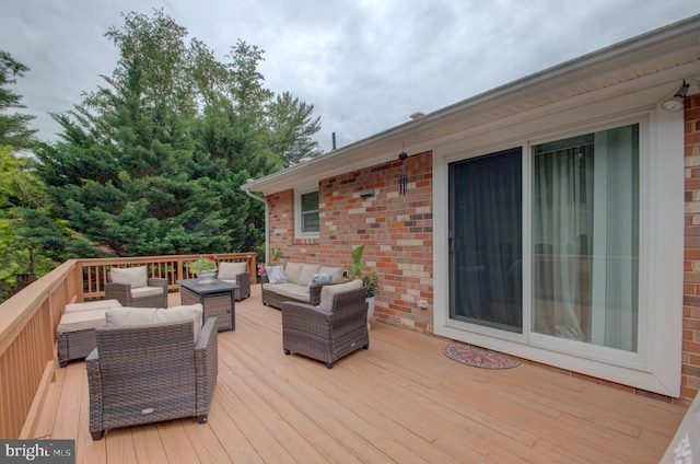3405 Sundown Farms Way, Olney, MD 20832 - wooden deck featuring outdoor lounge area
