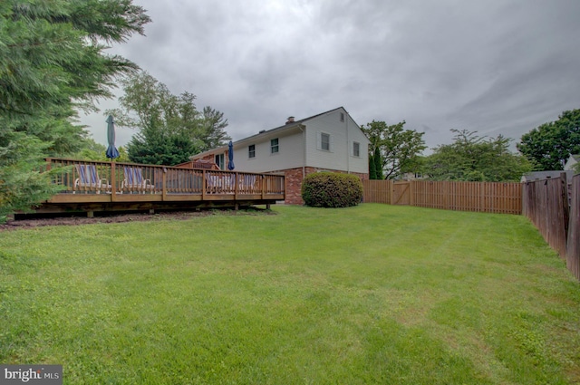 3405 Sundown Farms Way, Olney, MD 20832 - view of yard with a wooden deck