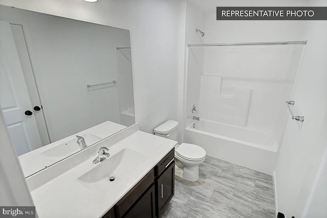 6 Weston Cir Lot 61, Duncannon, PA 17020 - full bathroom with vanity, toilet, and bathtub / shower combination