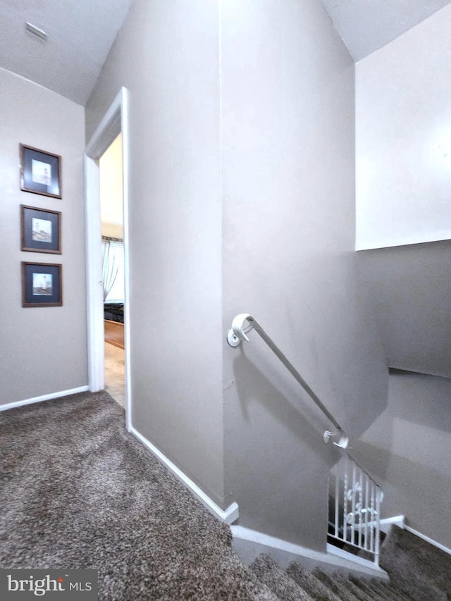 5200 Hilltop Dr Unit Bb-17, Brookhaven, PA 19015 - stairs with carpet and baseboards