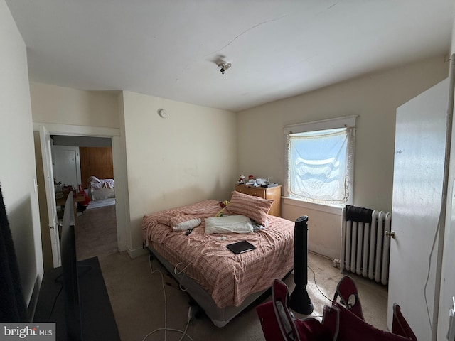 2905 Echodale Ave, Baltimore, MD 21214 - bedroom featuring radiator heating unit and light carpet
