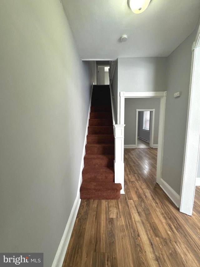 4549 N Mole St, Philadelphia, PA 19140 - stairway with wood finished floors and baseboards