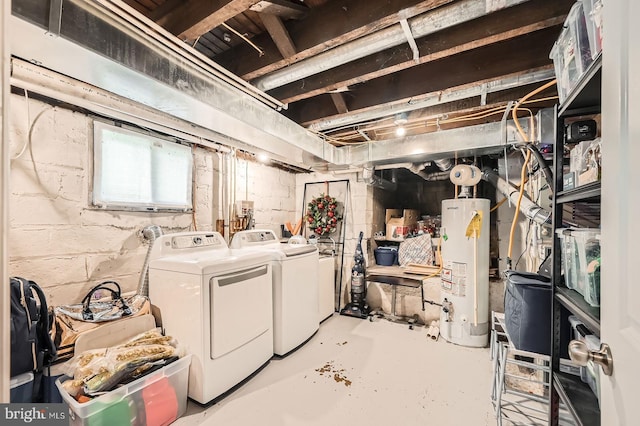 3203 Beverly Rd, Baltimore, MD 21214 - below grade area with gas water heater and separate washer and dryer