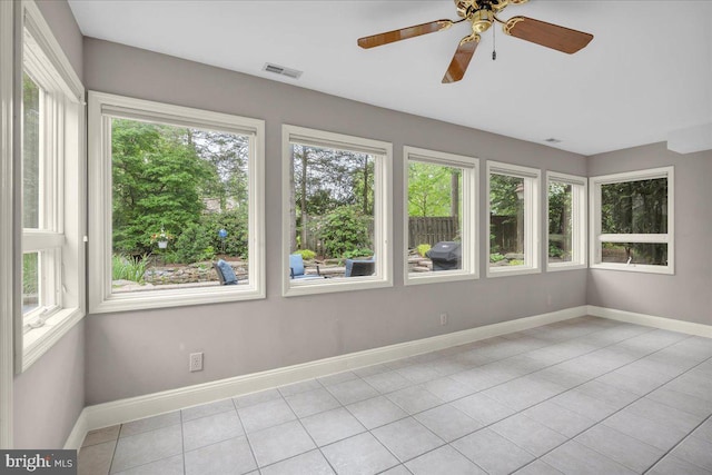 1 Birchall Dr, Haddonfield, NJ 08033 - unfurnished sunroom featuring tile patterned flooring, plenty of natural light, and baseboards