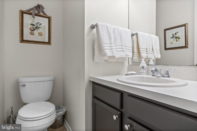 36 Kettlebrook Dr, Mount Laurel, NJ 08054 - bathroom with vanity, toilet, and baseboards