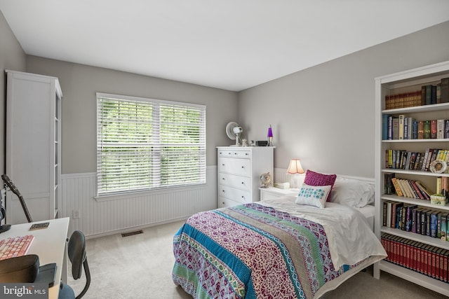 36 Kettlebrook Dr, Mount Laurel, NJ 08054 - carpeted bedroom with a wainscoted wall