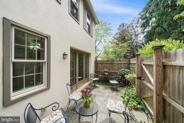 229 Bloomingdale Ave Unit 1, Wayne, PA 19087 - view of patio featuring a gate