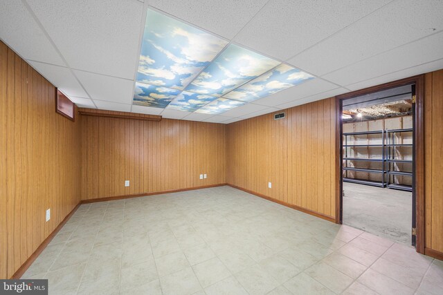 229 Bloomingdale Ave Unit 1, Wayne, PA 19087 - bonus room with light flooring, wooden walls, and baseboards