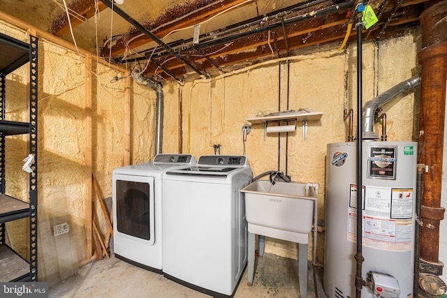 229 Bloomingdale Ave Unit 1, Wayne, PA 19087 - laundry area featuring water heater and washing machine and dryer