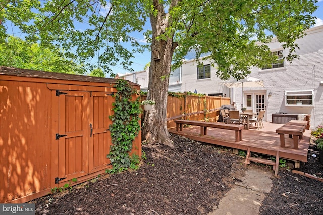 1312 Michigan Ave, Alexandria, VA 22314 - view of yard with outdoor dining space and a deck