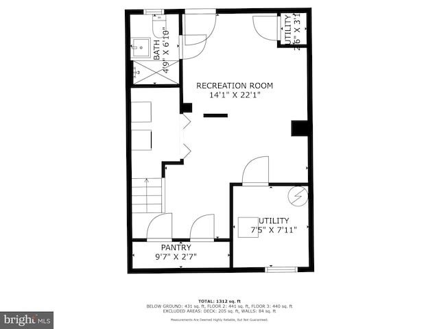 1312 Michigan Ave, Alexandria, VA 22314 - property floor plan