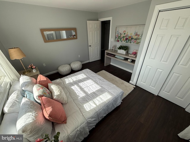 943 Columbus Rd, Burlington, NJ 08016 - bedroom with dark wood-style flooring and baseboards