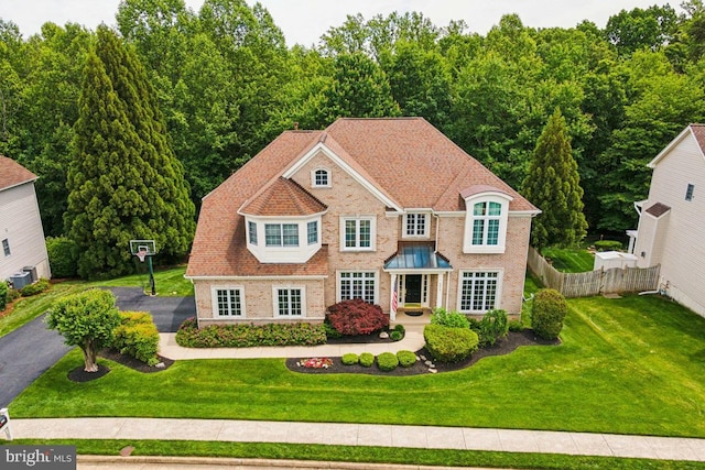 4872 Autumn Glory Way, Chantilly, VA 20151 - view of front facade with central AC and brick siding