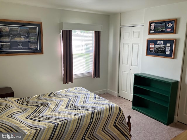 1620 Blue Course Dr, State College, PA 16801 - bedroom with light carpet, a closet, and baseboards