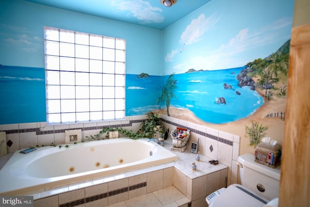 1211 Birch Ave, Baltimore, MD 21227 - bathroom with a jetted tub and toilet