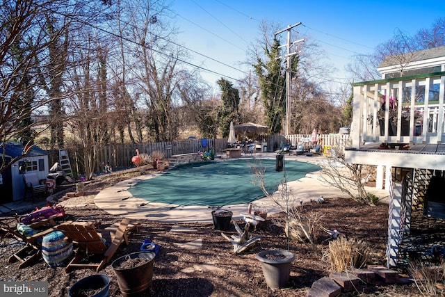 1211 Birch Ave, Baltimore, MD 21227 - view of pool featuring a fenced backyard and a patio