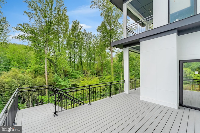 1434 Waggaman Cir, Mclean, VA 22101 - deck with a wooded view