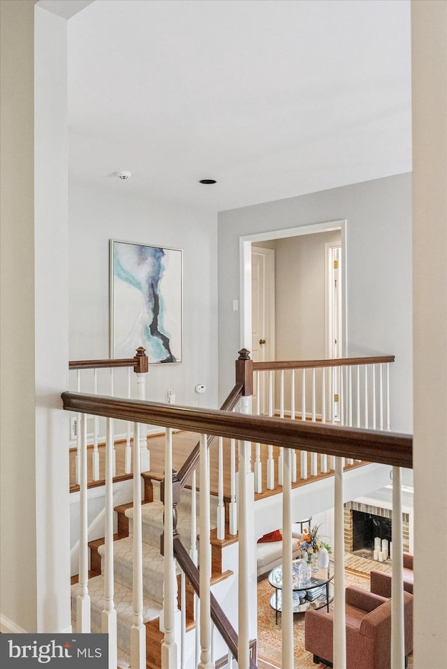 237 Trianon Ln, Villanova, PA 19085 - hall with an upstairs landing