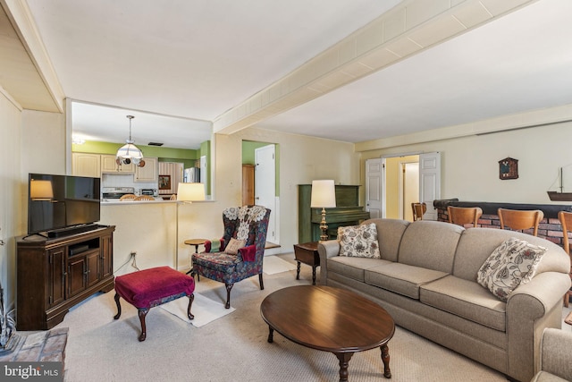 5 S Syracuse Dr, Cherry Hill, NJ 08034 - living area featuring light carpet