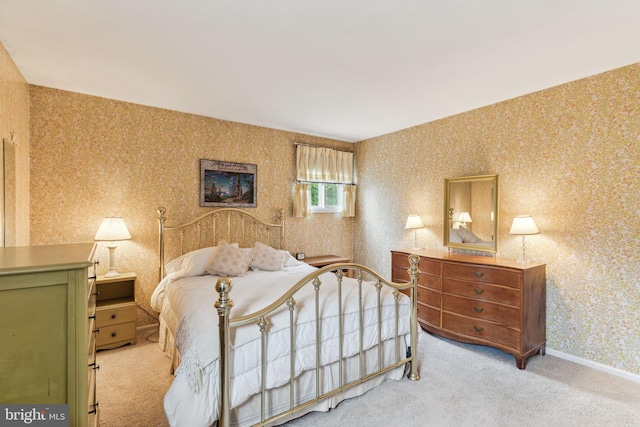 5 S Syracuse Dr, Cherry Hill, NJ 08034 - carpeted bedroom featuring wallpapered walls