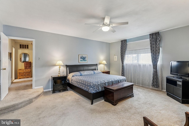 5 S Syracuse Dr, Cherry Hill, NJ 08034 - bedroom featuring carpet, ceiling fan, and baseboards