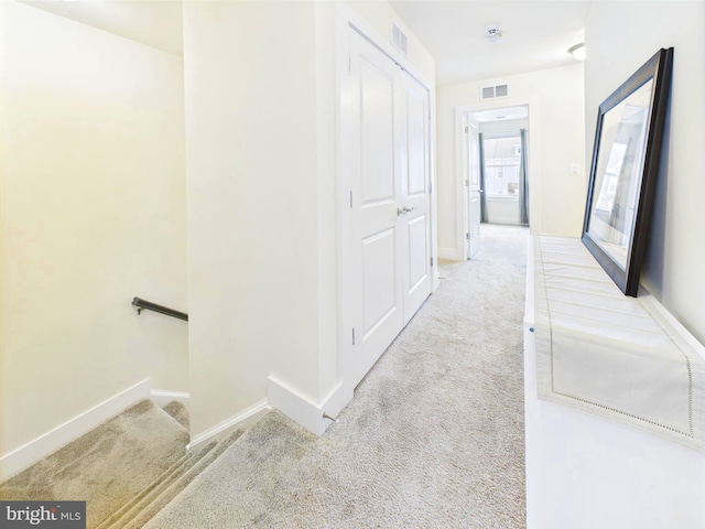 4737 Earl Flanagan Way, Alexandria, VA 22309 - corridor with carpet, baseboards, and stairs