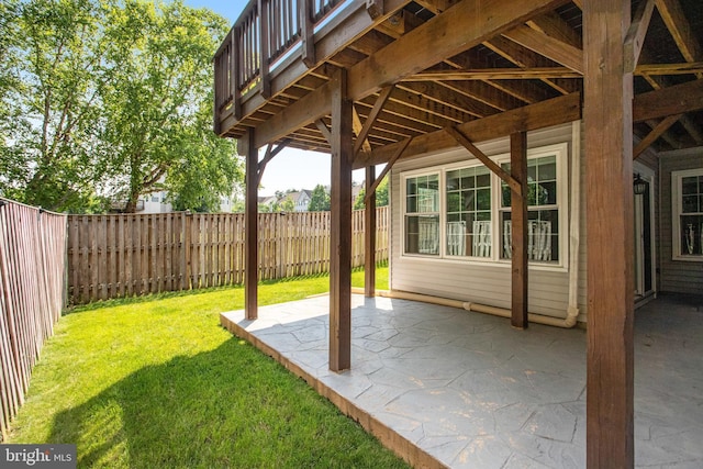 8859 Howland Pl, Bristow, VA 20136 - fenced backyard with a patio