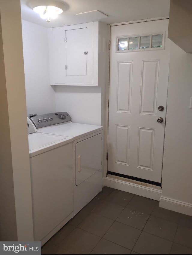 5709 Walther Ave, Baltimore, MD 21206 - laundry area featuring washer and clothes dryer and tile patterned floors