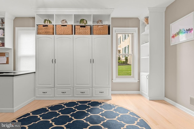 725 Cornerstone Ln, Bryn Mawr, PA 19010 - mudroom with light wood-style floors and baseboards